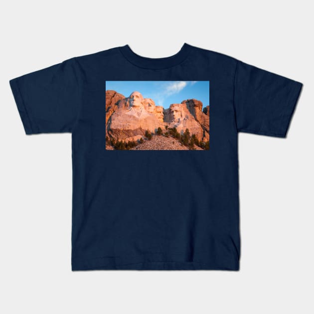 Mount Rushmore National Memorial - Black Hills, South Dakota Kids T-Shirt by mcdonojj